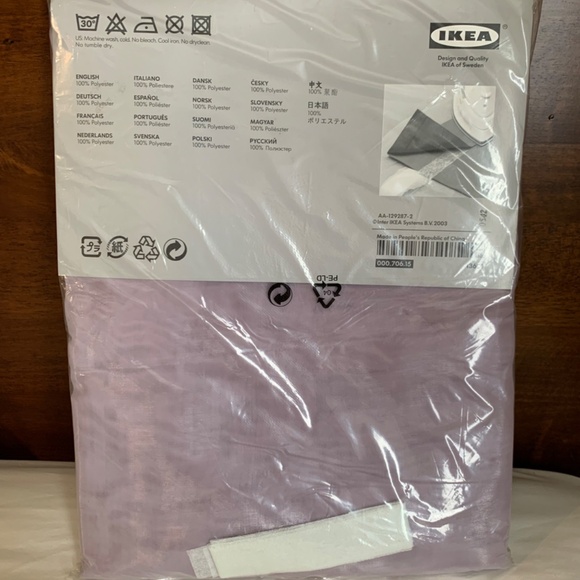 IKEA Sarita Lilac Sheer Curtains - Picture 6 of 9